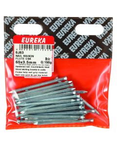 Eureka Masonary Fluted Nails CSK 3.5X65MM 6J83 150G
