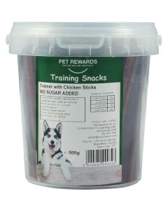 Pet Rewards Dog Trainer Chicken Sticks 500g CH9323