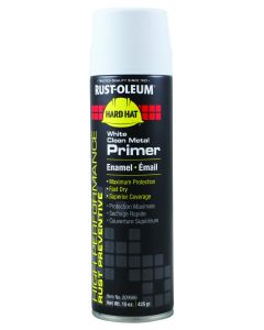 Rust-Oleum Primer Clean Metal White Spray Paint Hard Hat VS2100 209566