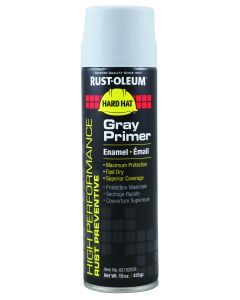 Rust-Oleum Primer Flat Grey Spray Paint Hard Hat VS2100 V2182838