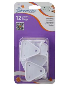 Dreambaby F10227 Child Safety Plug Outlet Cover - Pack of 12