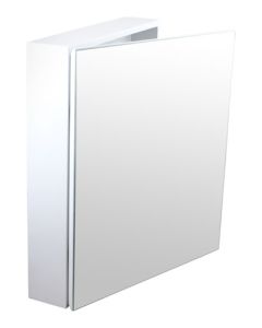 Active AFWHCAB004 Lux White Single Door Bathroom Cabinet 