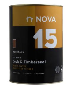 Nova 15 N15MAH Premium Deck & Timberseal 5L Mahogany