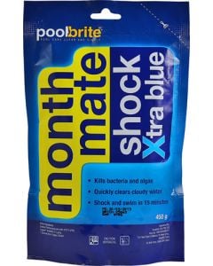 POOL BRITE MONTH MATE SHOCK XTRA BLUE 450G
