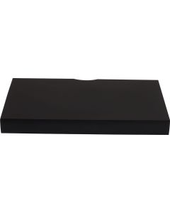 Castle Timbers BLK U0133 FMES-4B Black Floating Shelf with Media Groove 440 x 300 x 41mm