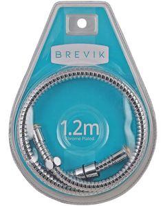Brevik BVSH12 Double Lock Flexible Shower Hose - 15 x 1200mm 