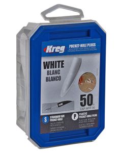 KREG CAP-WHT-50 WHITE PLASTIC PLUGS