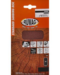 Ruwag Velcro Orbital Sanding Sheets 115 x 230mm - 3 Pack