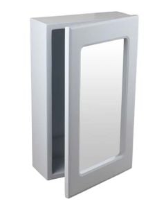 Active Factory AFWHCAB01 White Single Door Bathroom Cabinet 450 x 280 x 120mm
