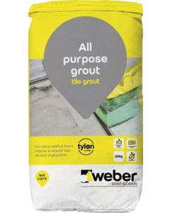 Weber Tylon All Purpose Tile Grout 20kg