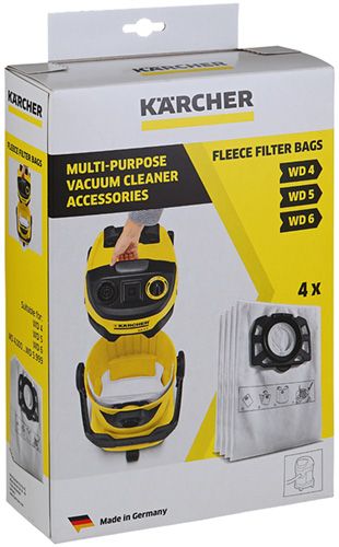 10 Sacs Filtre pour Serie WD4 - Kärcher WD 4 Premium/Car Kit, mipuu  2.863-006.0 Sacs Aspirateur/Flies Kit de 333.0 de Microsafe en Non-Tissé ®  … : : Cuisine et Maison